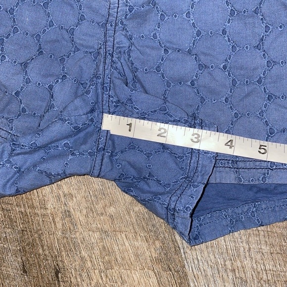 Prana Kittle Blue Eyelet Detail Shorts size 2 - Picture 15 of 15